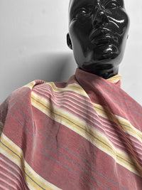 Italian Sunkissed Linen Cupro Stripe - L'Etoffe Fabrics LLC