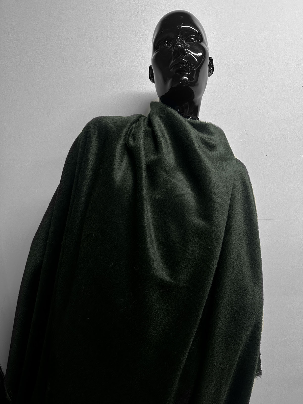 Italian Suri Alpaca THIS IS LUXURY Forest Green - L'Etoffe Fabrics LLC