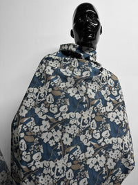 Italian Sweater Floral Print Cotton Shirting - L'Etoffe Fabrics LLC