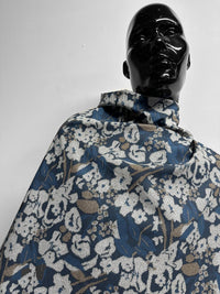 Italian Sweater Floral Print Cotton Shirting - L'Etoffe Fabrics LLC