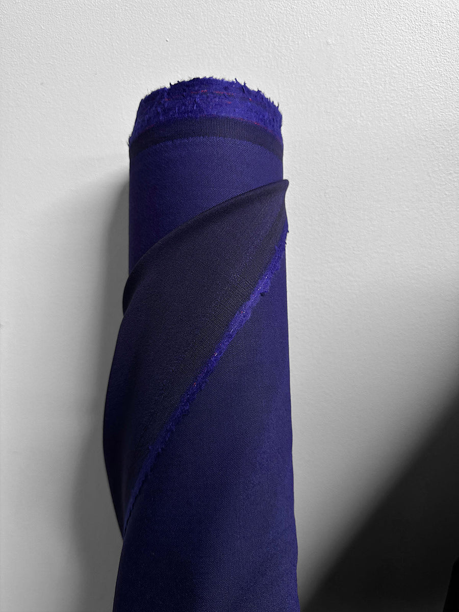 Italian Tropical Double Faced Royal Blue Summer Gabardine - L'Etoffe Fabrics LLC