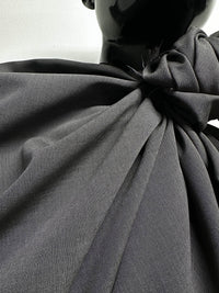 Italian Two Tone Charcoal Tropical Wool - L'Etoffe Fabrics LLC