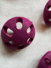 Italian Vintage Fuschia Pinwheel Buttons - L'Etoffe Fabrics LLC