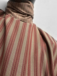 Italian Vintage Inspired Striped Cotton Shirting - L'Etoffe Fabrics LLC