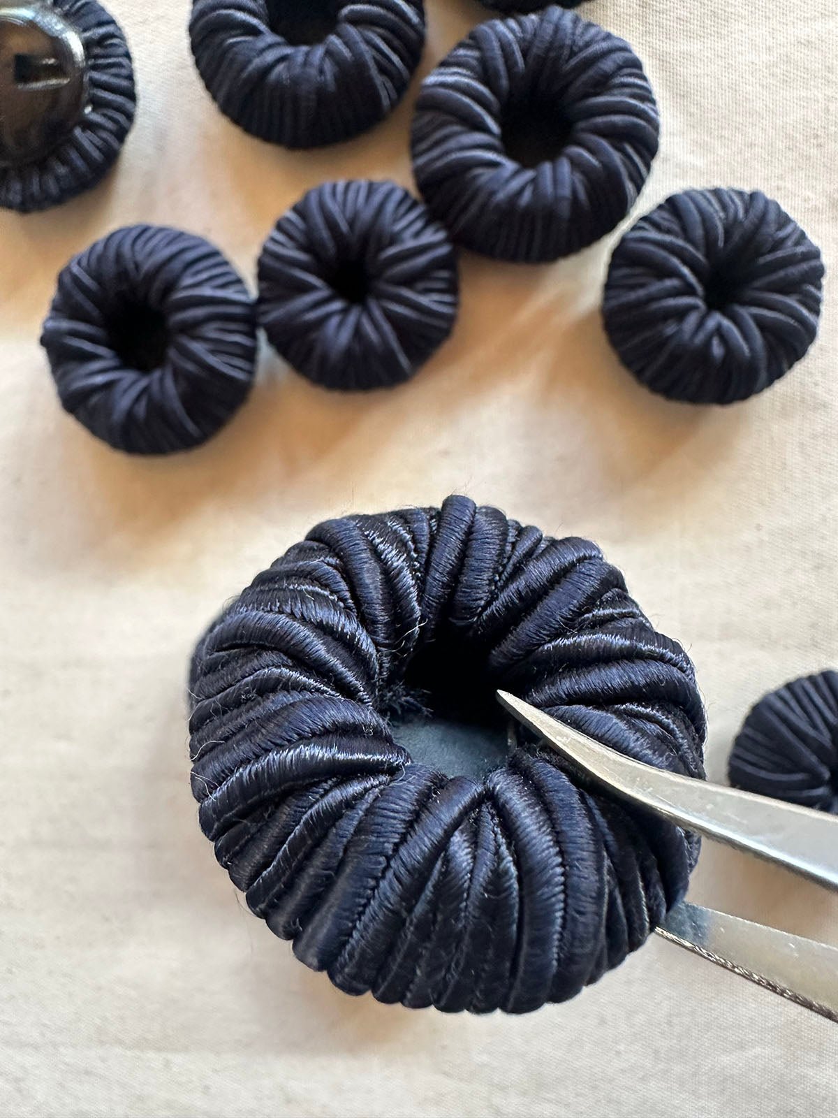 Italian Vintage Passementarie Buttons Make You Own Center - L'Etoffe Fabrics LLC