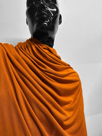 Italian Viscose Silk Light Jersey Amber - L'Etoffe Fabrics LLC