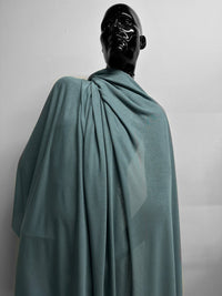 Italian Viscose Silk Light Jersey China Blue - L'Etoffe Fabrics LLC