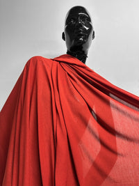Italian Viscose Silk Light Jersey Rust - L'Etoffe Fabrics LLC