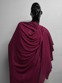 Italian Viscose Silk Light Ribbed Jersey Raspberry - L'Etoffe Fabrics LLC