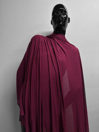 Italian Viscose Silk Light Ribbed Jersey Raspberry - L'Etoffe Fabrics LLC