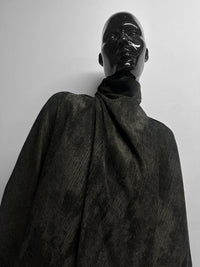 Italian Viscose Velvet Corduroy - Olive - L'Etoffe Fabrics LLC