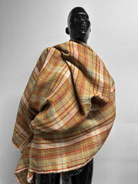 Italian Warm Plaid Designer Linen - L'Etoffe Fabrics LLC