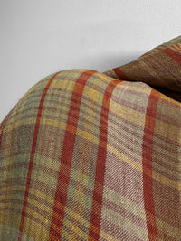 Italian Warm Plaid Designer Linen - L'Etoffe Fabrics LLC