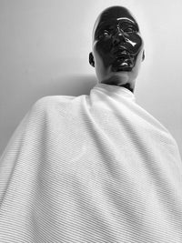 Italian White Cotton Chain Link Gauze - L'Etoffe Fabrics LLC