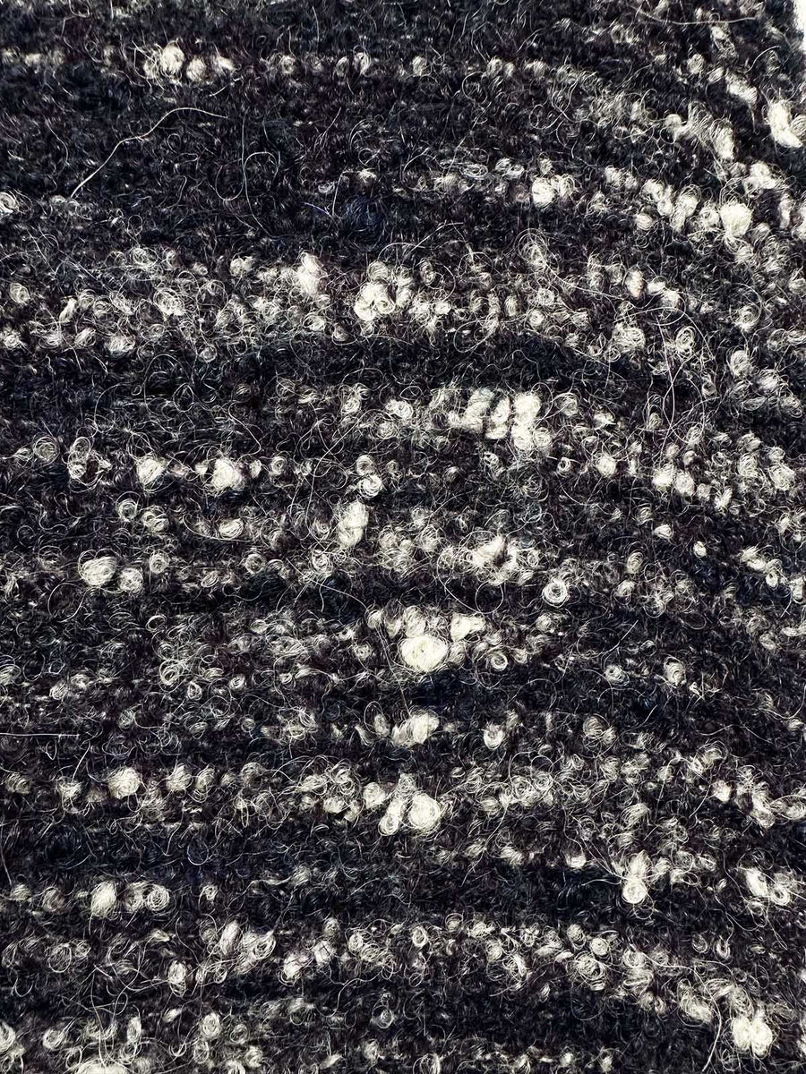 Italian Wool Alpaca Mohair Bouclé Knit Plum - L'Etoffe Fabrics LLC