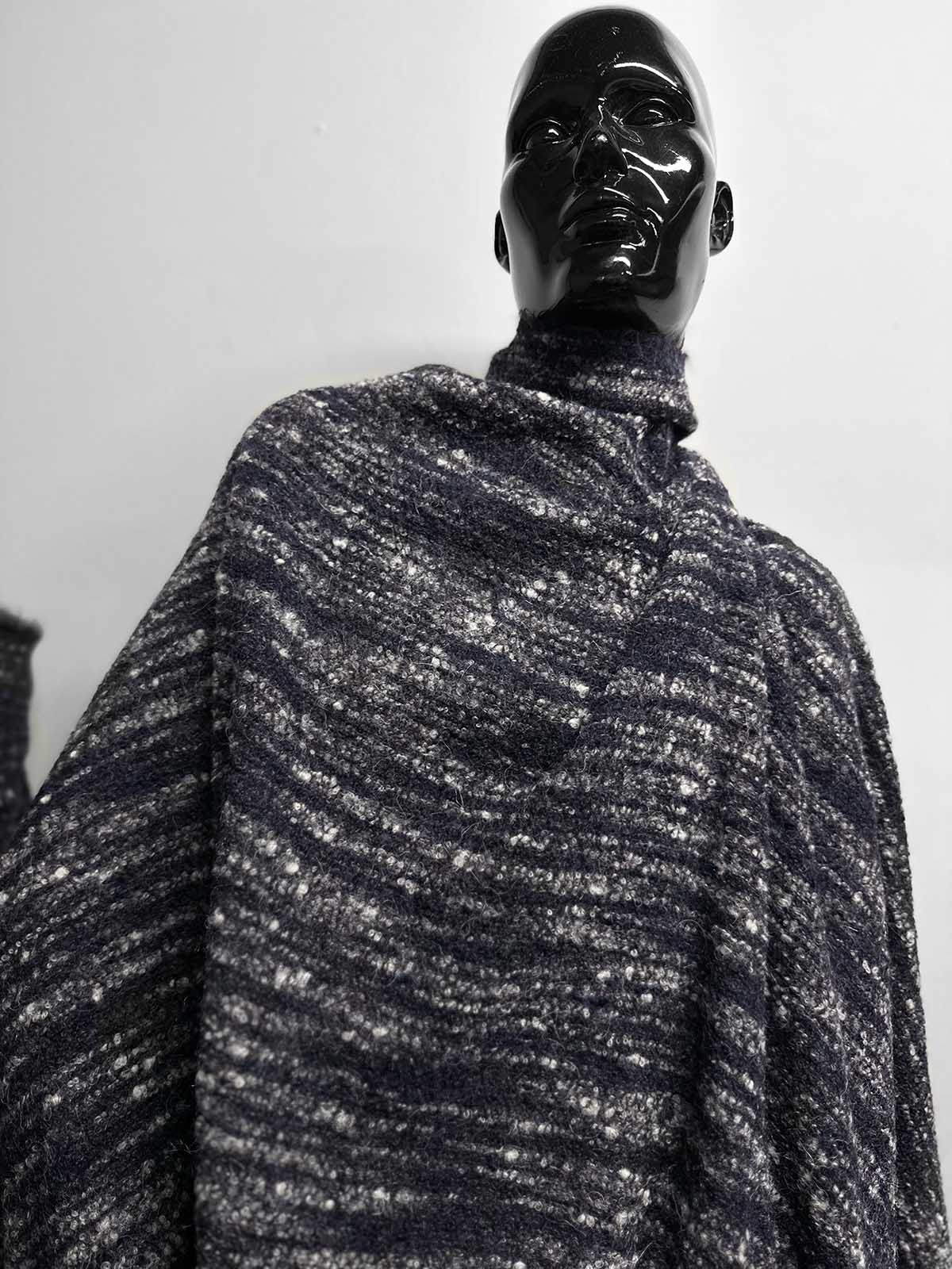 Italian Wool Alpaca Mohair Bouclé Knit Plum - L'Etoffe Fabrics LLC