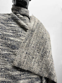 Italian Wool Alpaca Mohair Bouclé Knit Stone - L'Etoffe Fabrics LLC