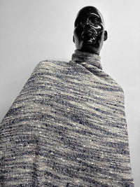 Italian Wool Alpaca Mohair Bouclé Knit Stone - L'Etoffe Fabrics LLC