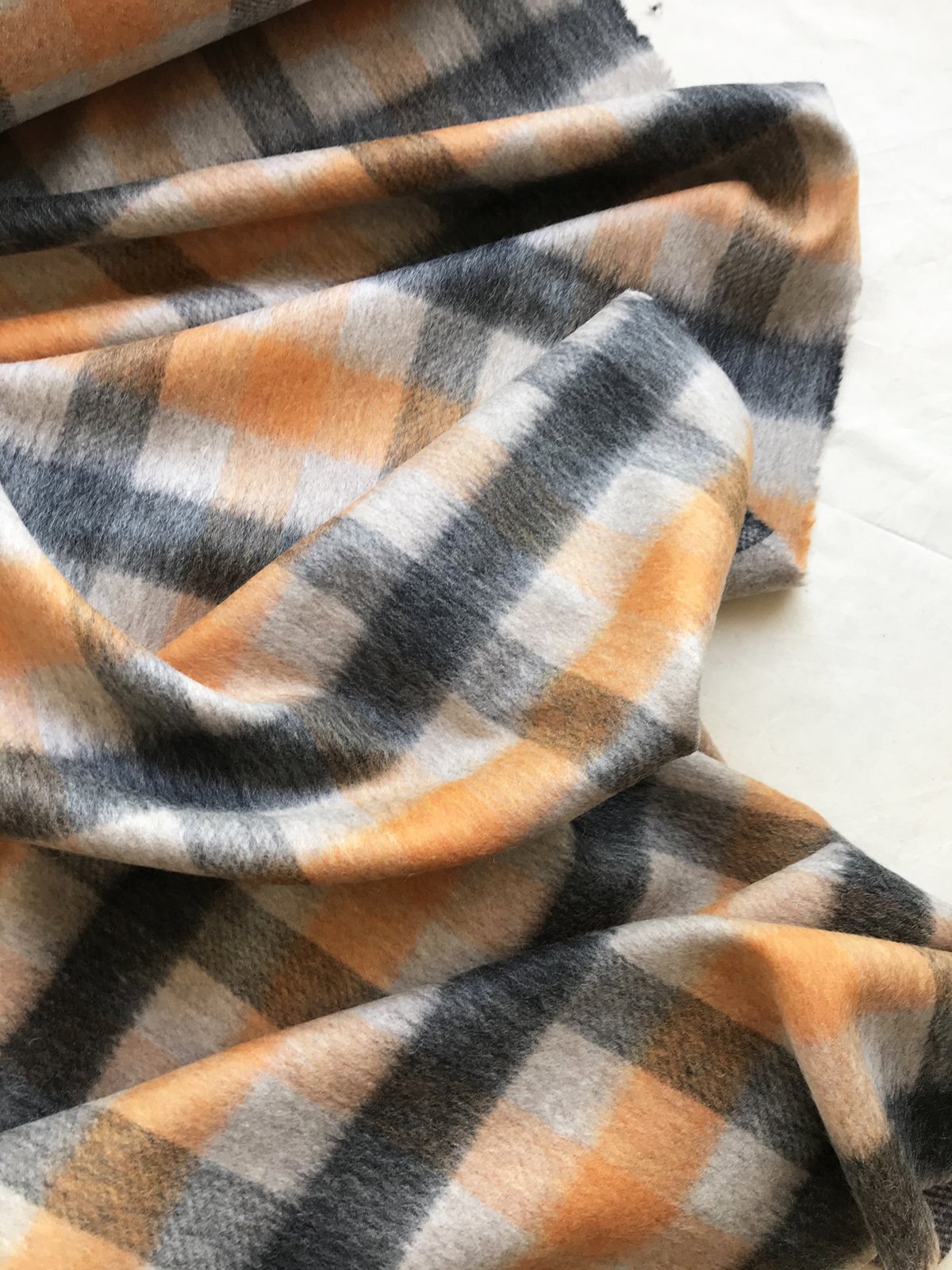 Italian Wool Blend Check (1/4 yard increments) - L'Etoffe Fabrics LLC