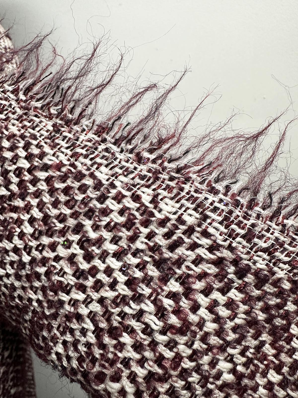 Italian Wool Cotton Blend with a Touch of Sparkle - L'Etoffe Fabrics LLC