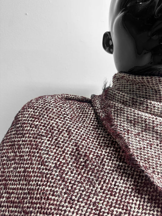 Italian Wool Cotton Blend with a Touch of Sparkle - L'Etoffe Fabrics LLC