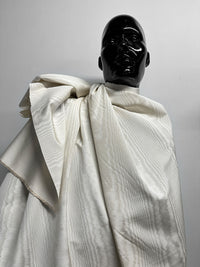 Ivory Moiré Faille Cotton Rayon - L'Etoffe Fabrics LLC