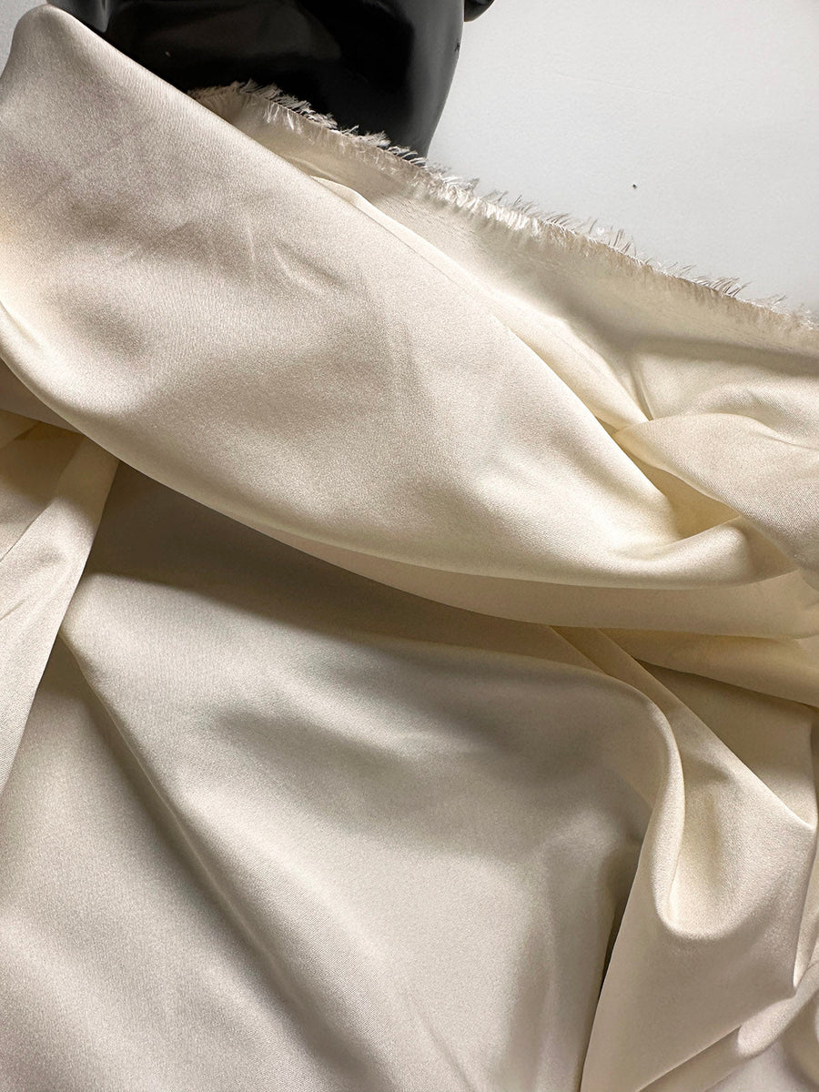 Ivory Peau de Soie Remnant Cuts - L'Etoffe Fabrics LLC