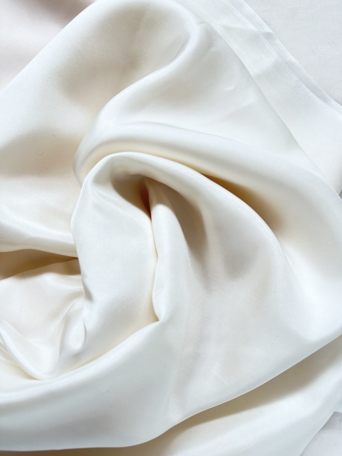 Ivory Silk Habotai - L'Etoffe Fabrics LLC