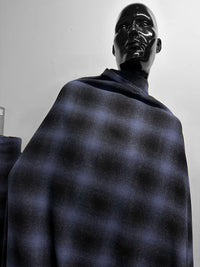 Japanese Mill Plaid Wool For Winter Robes - L'Etoffe Fabrics LLC