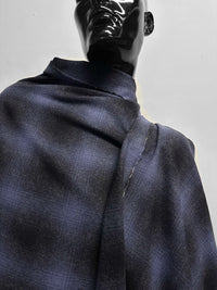 Japanese Mill Plaid Wool For Winter Robes - L'Etoffe Fabrics LLC