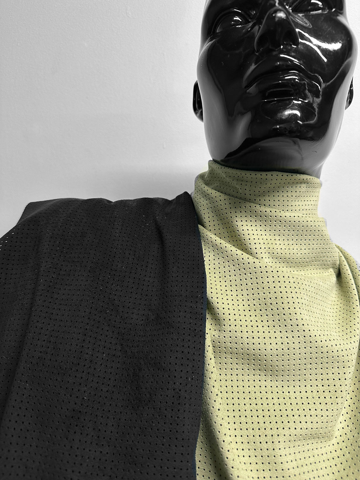 Japanese Perforated Ultrasuede - L'Etoffe Fabrics LLC