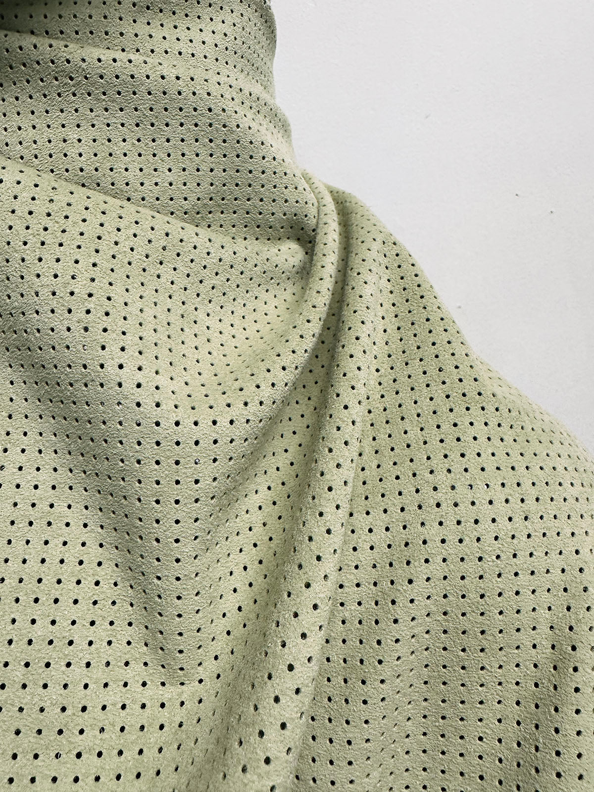 Japanese Perforated Ultrasuede - L'Etoffe Fabrics LLC