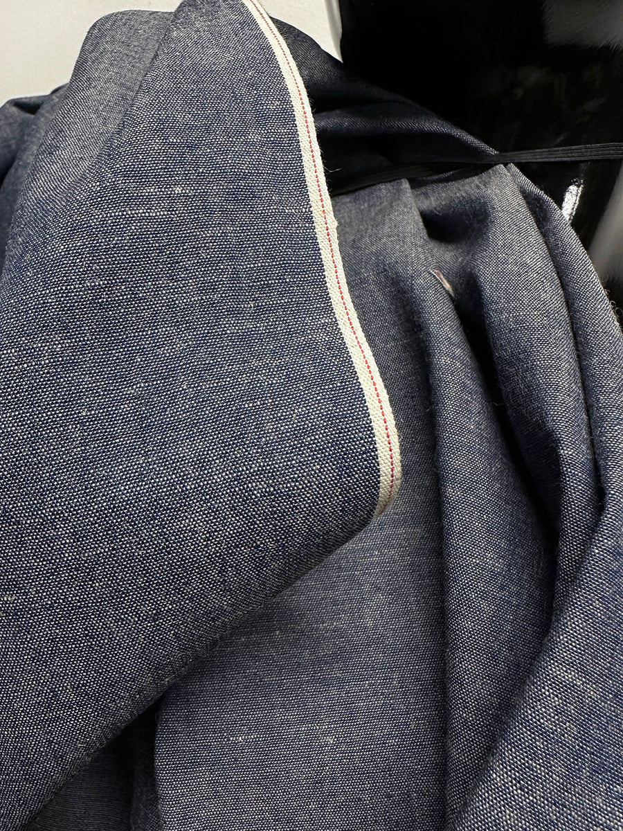 Japanese Selvedge Chambray Shirting 5 oz. - L'Etoffe Fabrics LLC