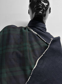 Japanese Tartan Printed Heavy French Terry - L'Etoffe Fabrics LLC