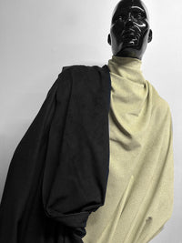 Japanese Ultrasuade Celadon and Black - L'Etoffe Fabrics LLC