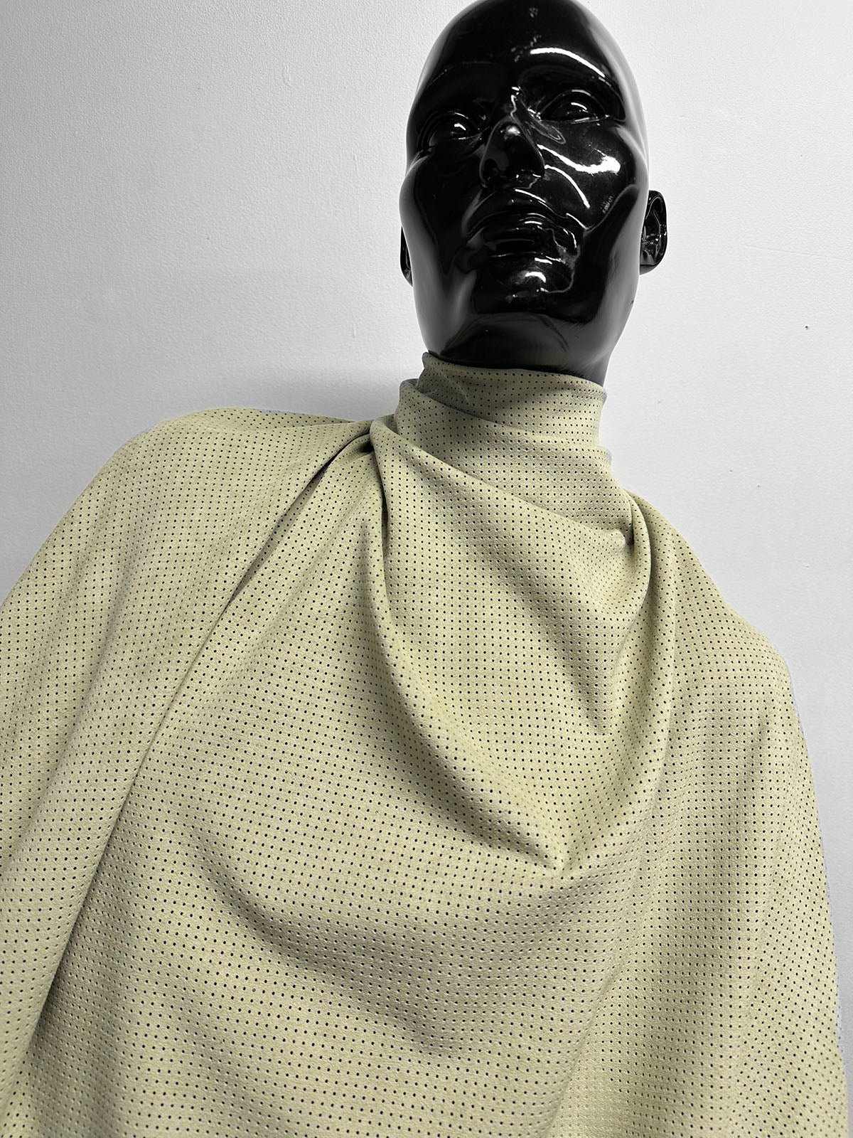 Japanese Ultrasuade Celadon and Black - L'Etoffe Fabrics LLC