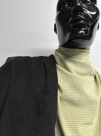 Japanese Ultrasuade Celadon and Black - L'Etoffe Fabrics LLC