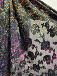 Jaquard Ombre Floral Cotton Voile - L'Etoffe Fabrics LLC