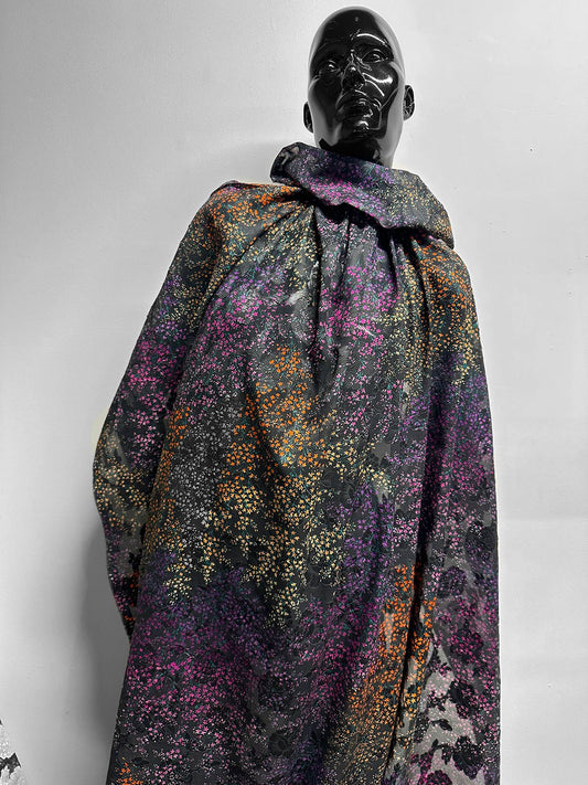 Jaquard Ombre Floral Cotton Voile - L'Etoffe Fabrics LLC