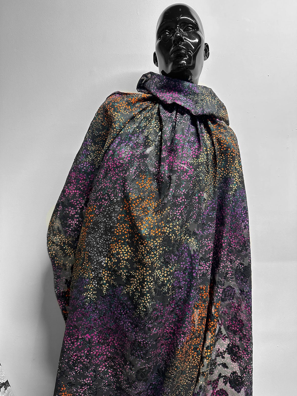 Jaquard Ombre Floral Cotton Voile - L'Etoffe Fabrics LLC