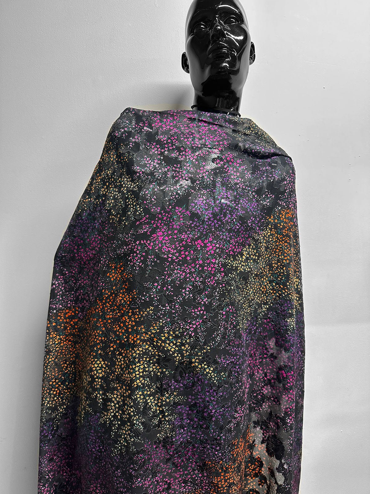 Jaquard Ombre Floral Cotton Voile - L'Etoffe Fabrics LLC