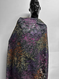 Jaquard Ombre Floral Cotton Voile - L'Etoffe Fabrics LLC