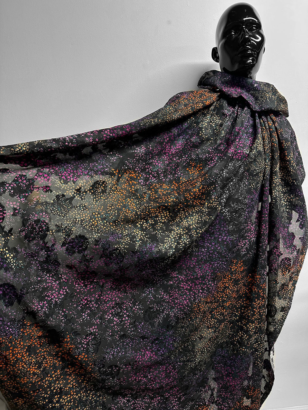 Jaquard Ombre Floral Cotton Voile - L'Etoffe Fabrics LLC