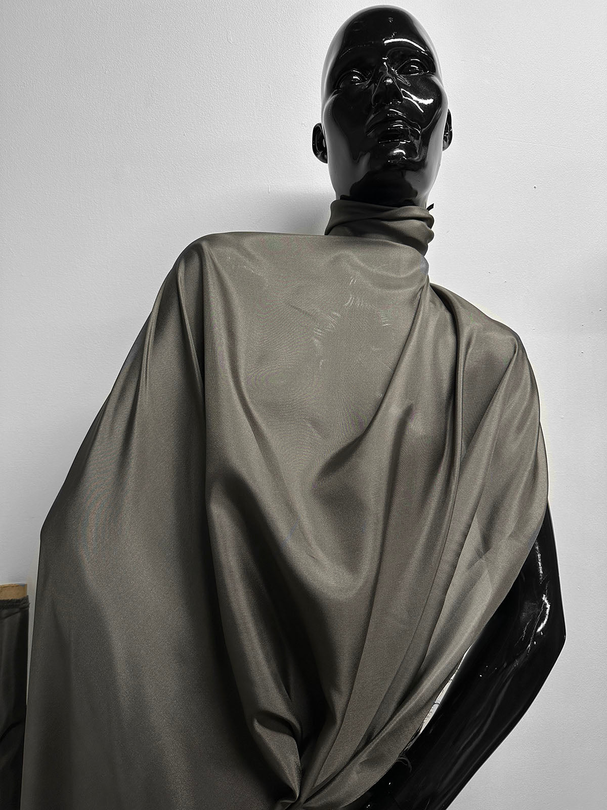 Khaki Silk Habotai - L'Etoffe Fabrics LLC