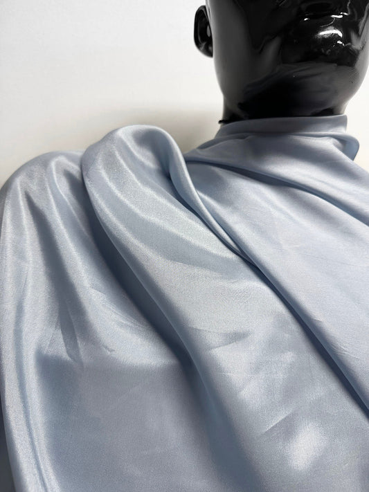 Light Blue Silk Habotai - L'Etoffe Fabrics LLC