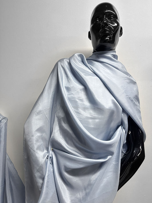 Light Blue Silk Habotai - L'Etoffe Fabrics LLC