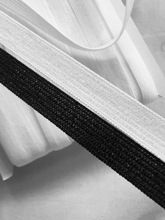 Light Flat Elastic 3/8" Japan - L'Etoffe Fabrics LLC