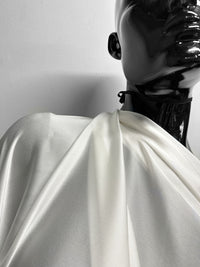 Light Ivory Silk Charmeuse - L'Etoffe Fabrics LLC