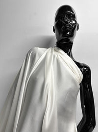 Light Ivory Silk Charmeuse - L'Etoffe Fabrics LLC