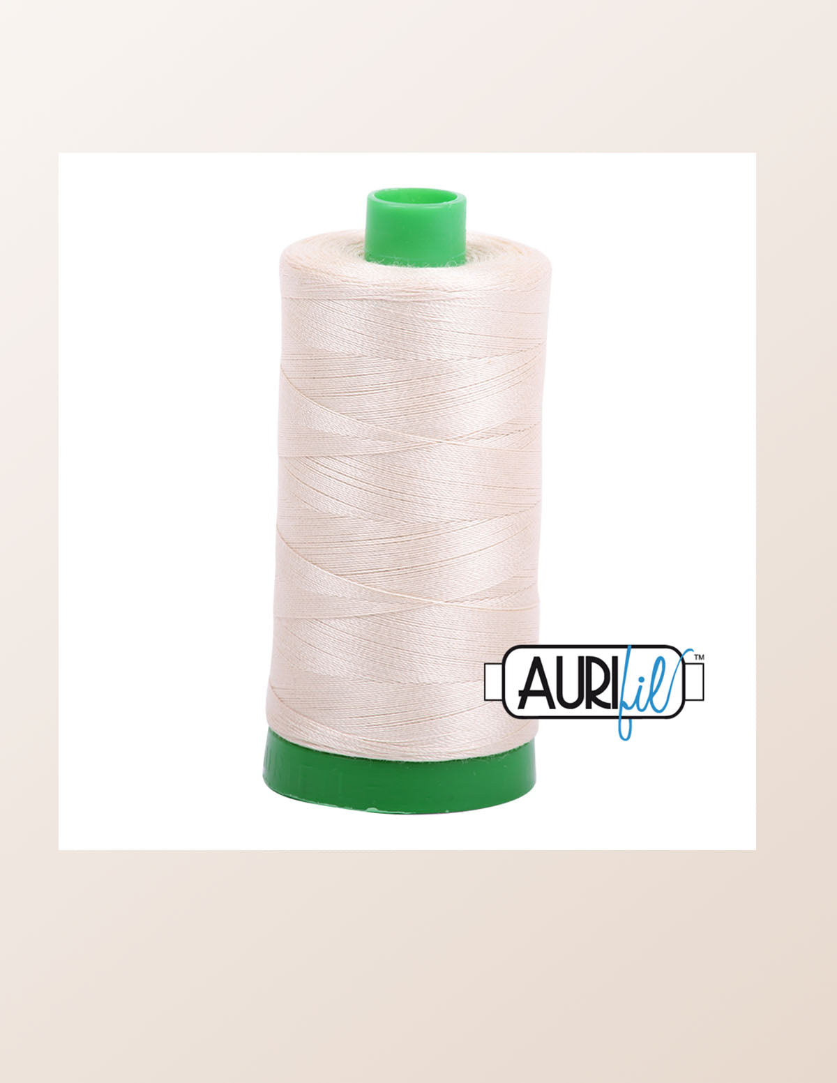 Aurifil 40wt Light Beige Cotton Thread Large Spool 1422 Yards